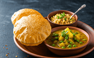 Puri with Masala Curry: A Comforting Indian Delight