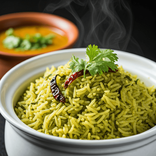 methi rice 3-min Methi leaves rice